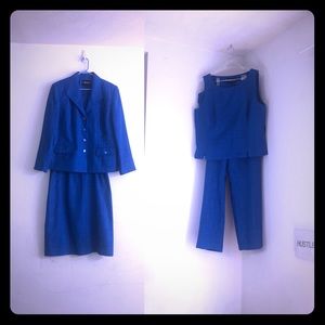 Sag Harbor 4 Pc Suit Blue Size 18
